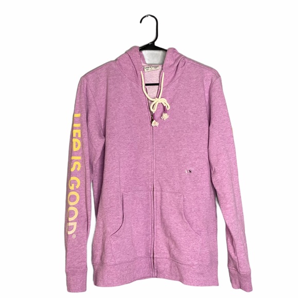 Life is Good Zip Up Hoodie - Picture 1 of 9